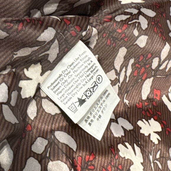 Eddie Bauer Premium Goose Down Brown Quilted Puffer Jacket Women’s Size S (P3) - Picture 10 of 13